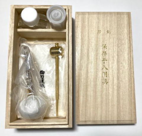 Paulownia box sword maintenance Kit
